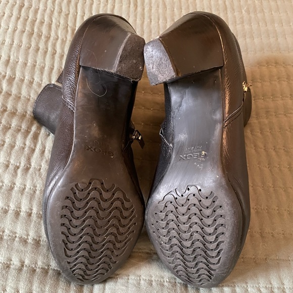 Geox Black Leather Ankle Boot EU38 - Picture 2 of 6